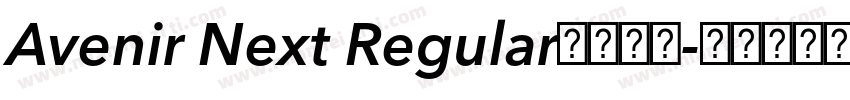 Avenir Next Regular字体下载字体转换